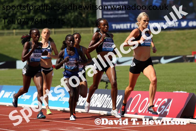 Womens 5000 metres, IAAF Diamond League, Birmingham. Photo: David T. Hewitson/Sports for All Pics